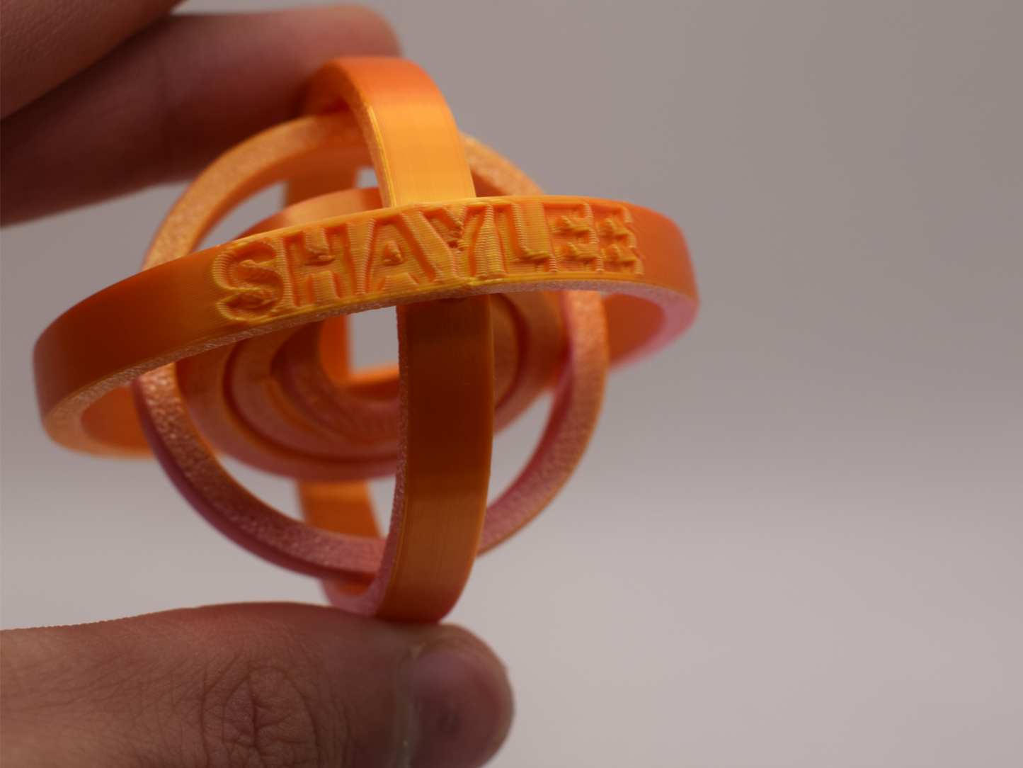 Personalised Gyroscopic Spinner Fidget - Brooks3DPrint
