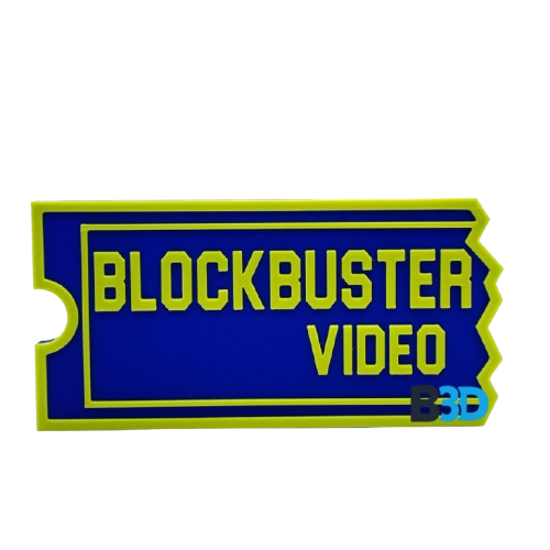 BlockBuster Video Film Display Memorabilia 3D Printed - Brooks3DPrint