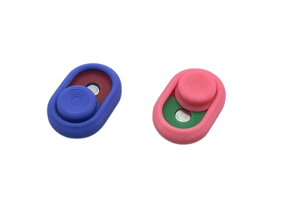 Fidget Toy Indicator Thumb Slider, 3D Printed Magnetic Small Fidget Toy Gift - Brooks3DPrint