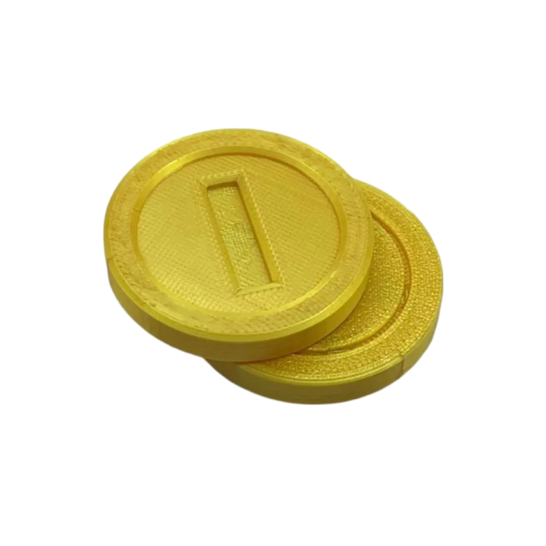 Fidget Gold 1 Coin & Star Coin, Magnetic Slider Toy - Brooks3DPrint