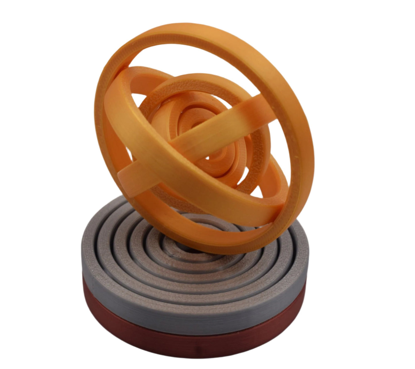 Gyroscopic Spinner 3D Printed Fidget, Handheld Fidget Toy Stress Reliever, Toy for All Ages - Brooks3DPrint