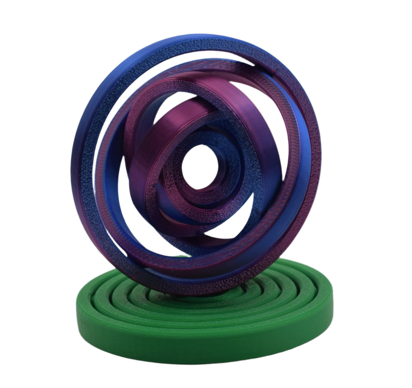 Gyroscopic Spinner 3D Printed Fidget, Handheld Fidget Toy Stress Reliever, Toy for All Ages - Brooks3DPrint