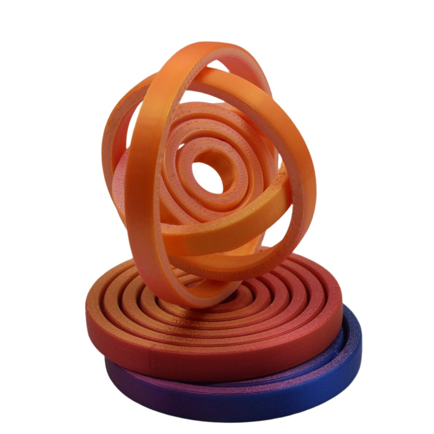 Gyroscopic Spinner 3D Printed Fidget, Handheld Fidget Toy Stress Reliever, Toy for All Ages - Brooks3DPrint