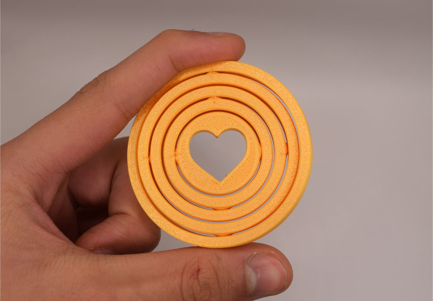 Heart Spinner 3D Printed Fidget, Handheld Fidget Toy Stress Reliever, Valentines Fidget Toy Gift - Brooks3DPrint