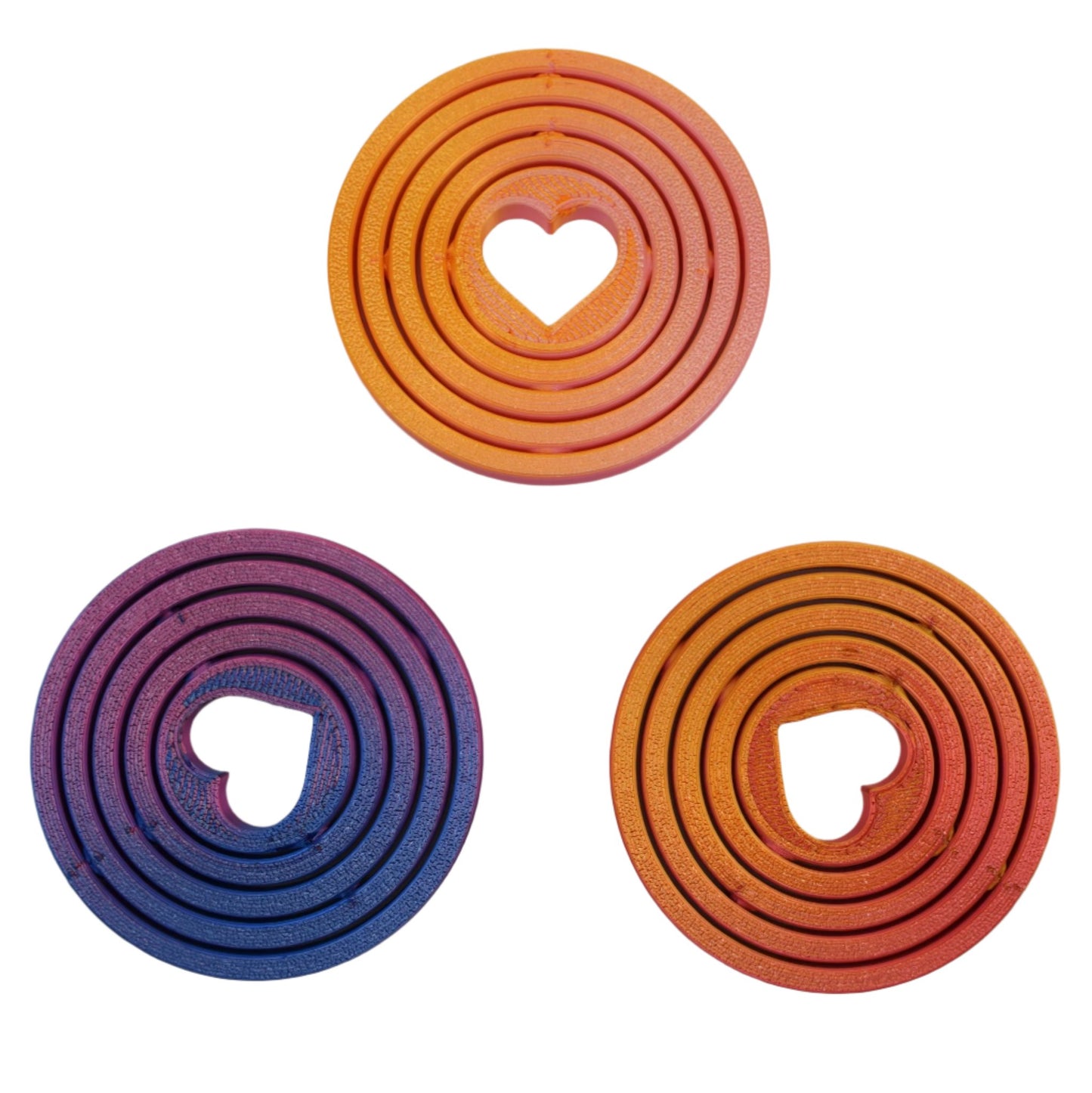 Heart Spinner 3D Printed Fidget, Handheld Fidget Toy Stress Reliever, Valentines Fidget Toy Gift - Brooks3DPrint