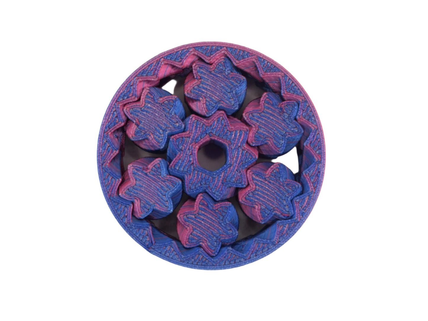 Gear Spinner 3D Printed Fidget, Planetary Gear Fidget Toy, Stress Relieving Desk Fidget - Brooks3DPrint