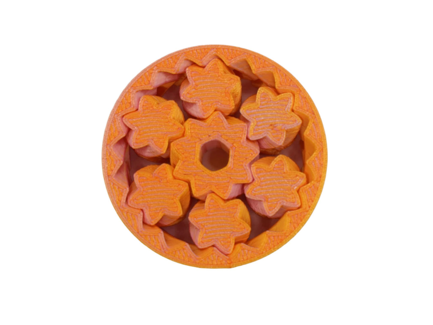 Gear Spinner 3D Printed Fidget, Planetary Gear Fidget Toy, Stress Relieving Desk Fidget - Brooks3DPrint