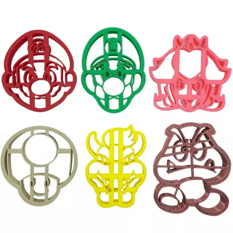 Super Mario Cookie Cutters - Brooks3DPrint