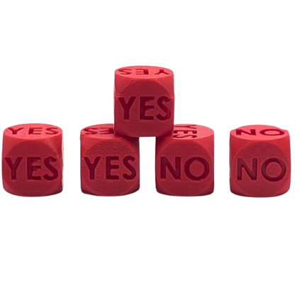 Dice Yes No Board Game Accessory - Brooks3DPrint