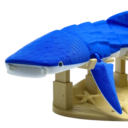 Whale Shark 3D Printed Articulated Large Fidget Toy Gift - Brooks3DPrint