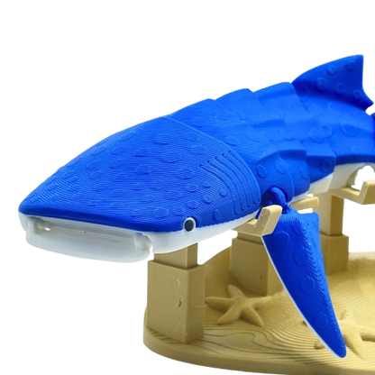 Whale Shark 3D Printed Articulated Large Fidget Toy Gift - Brooks3DPrint