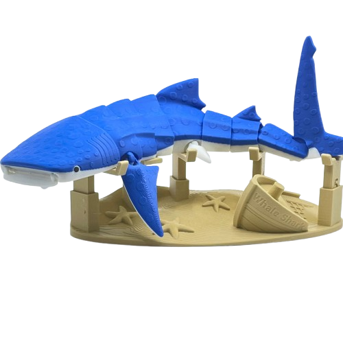 Whale Shark 3D Printed Articulated Large Fidget Toy Gift - Brooks3DPrint