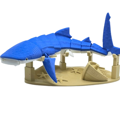 Whale Shark 3D Printed Articulated Large Fidget Toy Gift - Brooks3DPrint