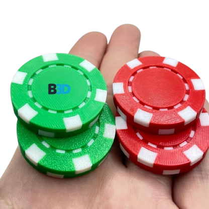 Fidget Poker Chip Magnetic Slider 3D Printed fidget toy Gift - Brooks3DPrint