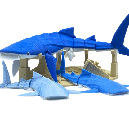 Whale Shark 3D Printed Articulated Large Fidget Toy Gift - Brooks3DPrint