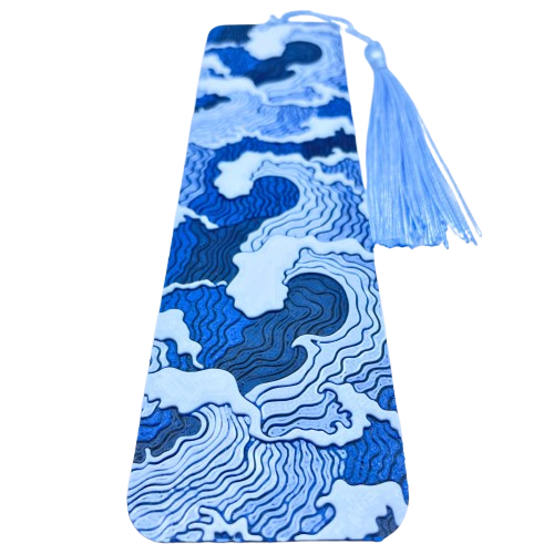 Wave Bookmark Japanese Art-Inspired Style Gift for Books Journals