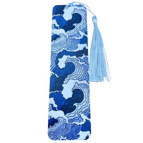Wave Bookmark Japanese Art-Inspired Style Gift for Books Journals