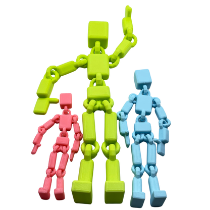 Fidget Ragdoll Toy 3D Printed Flexible Stress Relief Sensory Toy for Kids & Adults - Brooks3DPrint