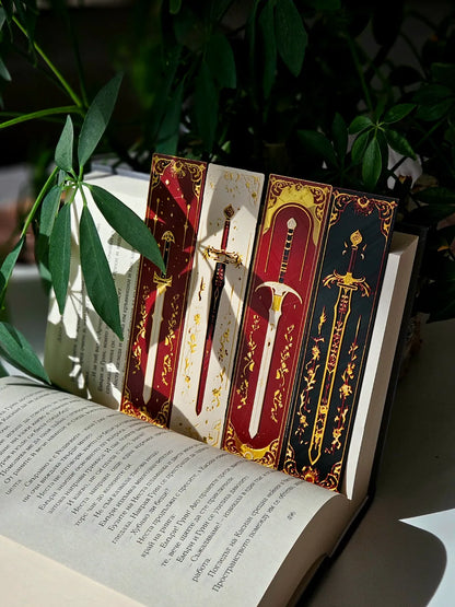 Elven Blades Bookmark 3D Printed Gift Set for Books Journals - Brooks3DPrint