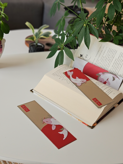 Koi Fish Bookmark Set Gift for Books Journals - Brooks3DPrint