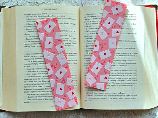 Love Letters Bookmark Gift Set Books Journals Love Heart Valentines 3D Printed - Brooks3DPrint