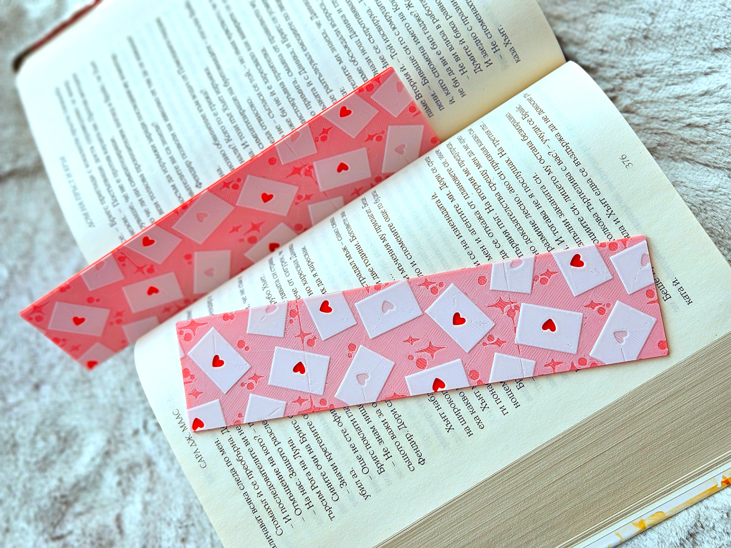 Love Letters Bookmark Gift Set Books Journals Love Heart Valentines 3D Printed - Brooks3DPrint