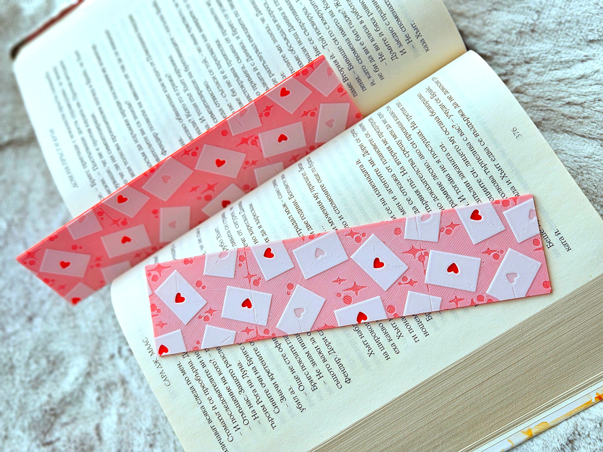 Love Letters Bookmark Gift Set Books Journals Love Heart Valentines 3D Printed - Brooks3DPrint