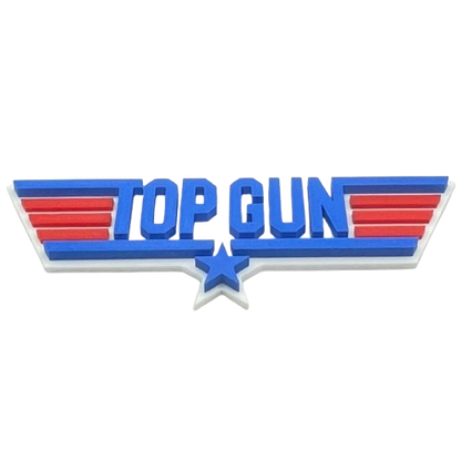 Top Gun Sign Movie Logo Decor Aviation Film 3D Printed Film Series - Brooks3DPrint