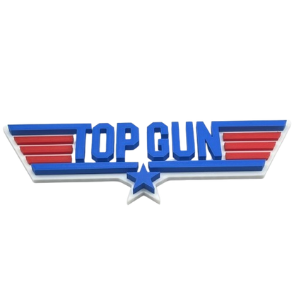 Top Gun Sign Movie Logo Decor Aviation Film 3D Printed Film Series - Brooks3DPrint