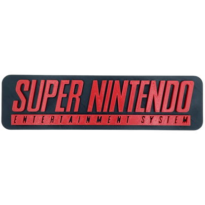 Super Nintendo Entertainment System (SNES) Sign - Brooks3DPrint