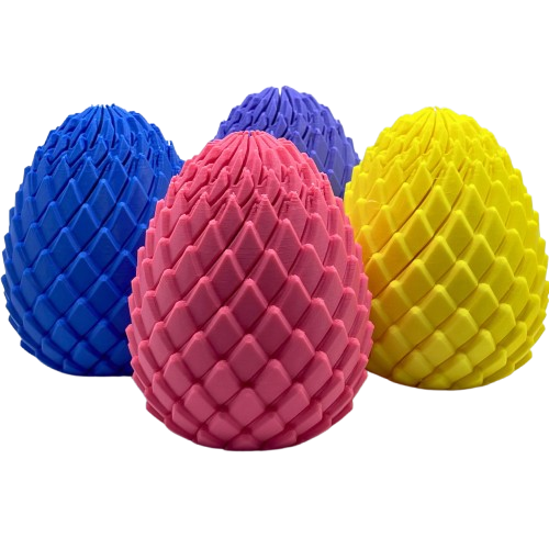Fidget DragonTwist Egg 3D Printed Stress Relief Sensory Toy twist‑and‑click motion - Brooks3DPrint