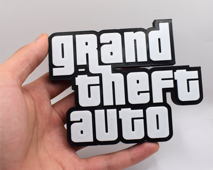 Grand Theft Auto Sign - Brooks3DPrint