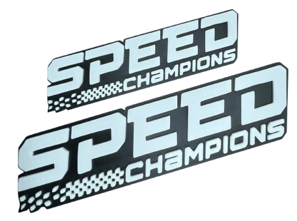 Lego Racing Speed Champions logo Sign Display - Brooks3DPrint