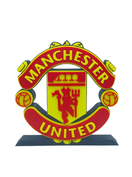 Manchester United Football Club Display Stand Logo Desk Art - Brooks3DPrint