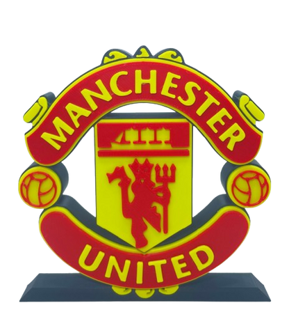 Manchester United Football Club Display Stand Logo Desk Art - Brooks3DPrint