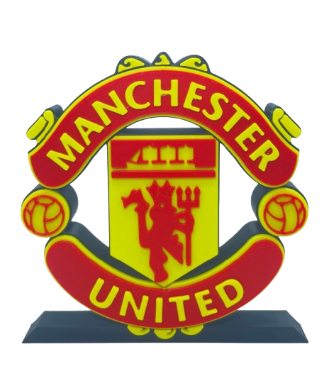 Manchester United Football Club Display Stand Logo Desk Art