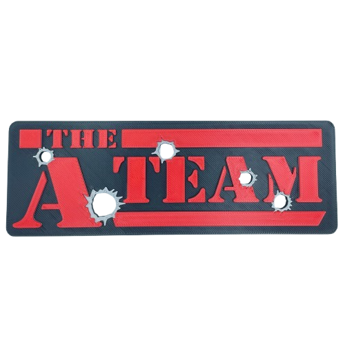 THE A TEAM Logo Sign, 3D Printed Film Series Display