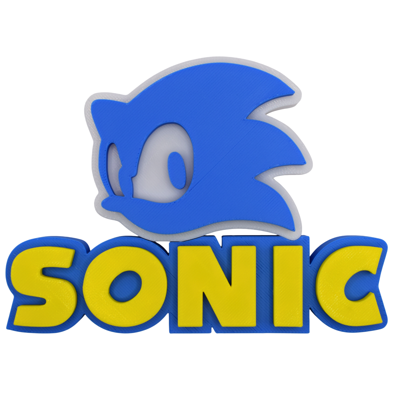 Sonic Two-Piece Sign - Brooks3DPrint