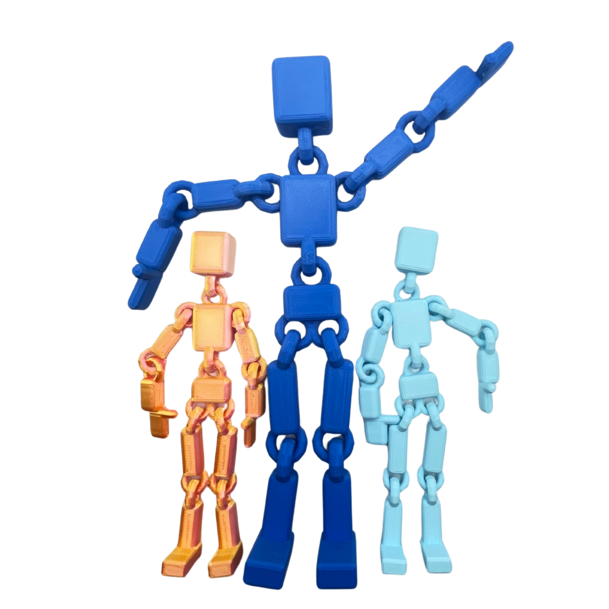 Fidget Ragdoll Toy 3D Printed Flexible Stress Relief Sensory Toy for Kids & Adults - Brooks3DPrint