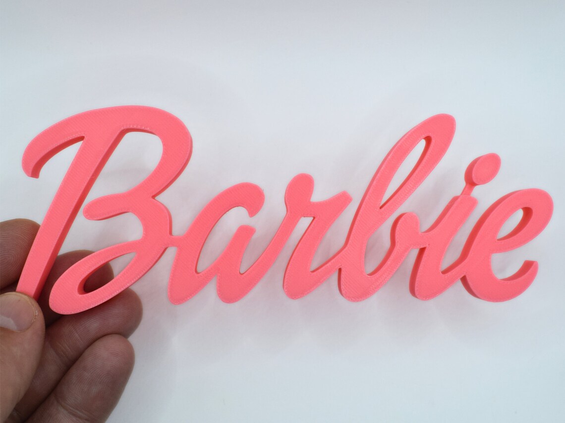 Barbie Logo Sign - Brooks3DPrint