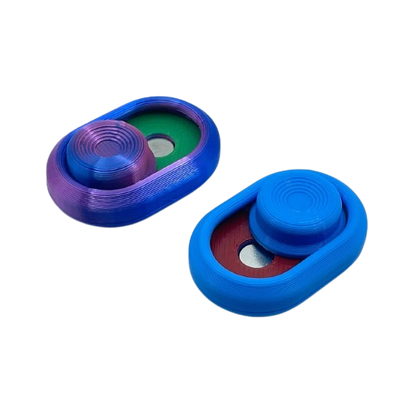 Fidget Toy Indicator Thumb Slider, 3D Printed Magnetic Small Fidget Toy Gift - Brooks3DPrint