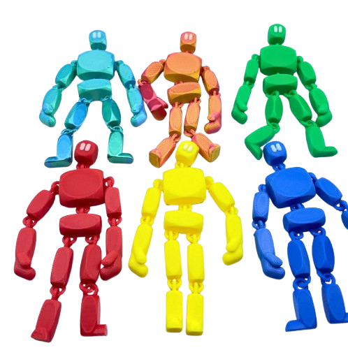 Fidget Robot Toy 3D Printed Flexible Stress Relief Sensory Toy for Kids & Adults Gifts - Brooks3DPrint