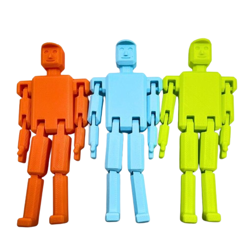 Fidget Man 3D Printed Flexible Stress Relief Sensory Toy for Kids & Adults Gifts - Brooks3DPrint