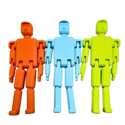 Fidget Man 3D Printed Flexible Stress Relief Sensory Toy for Kids & Adults Gifts - Brooks3DPrint