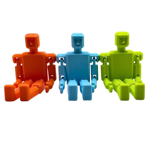 Fidget Man 3D Printed Flexible Stress Relief Sensory Toy for Kids & Adults Gifts - Brooks3DPrint