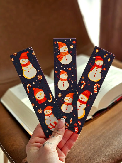 Snowman Bookmark 3D Printed Christmas Gift Set for Books Journals - Brooks3DPrint