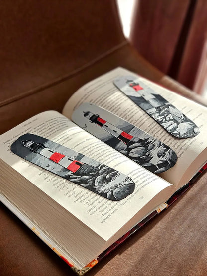 Lighthouse Bookmark 3D Printed Gift Set for Books Journals - Brooks3DPrint