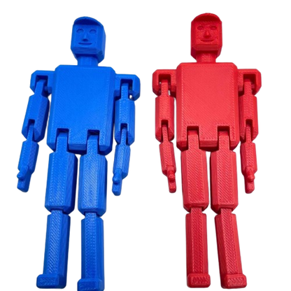Fidget Man 3D Printed Flexible Stress Relief Sensory Toy for Kids & Adults Gifts - Brooks3DPrint