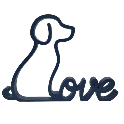 Labrador Dog Love - Home Decor Dog Lover Gift 3D Printed - Brooks3DPrint