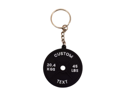 Personalised Gym Weight Plate Keyring - Brooks3DPrint